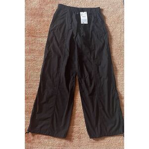 Zara Women’s Black Wide Leg Cotton Pants Size XS Brand New